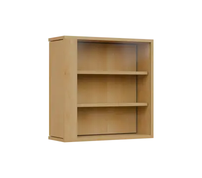 RE VTB - 200 vitrína s bočním výsuvem, 600x600x200, javor horský